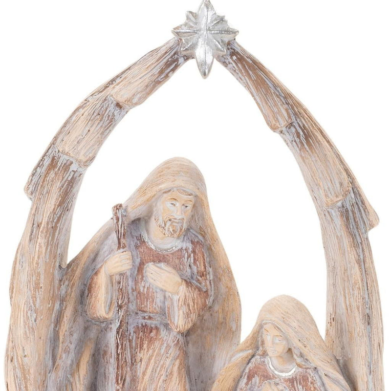 Christmas Tabletop Sculpture - Beige / Gray