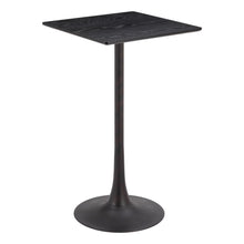 Load image into Gallery viewer, 24" Modern Wood Square Bar Table - Black
