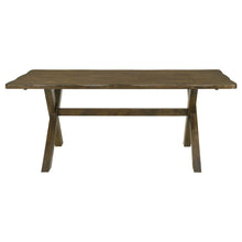 Load image into Gallery viewer, Carbon - Rectangular Dining Table With X Base Design - Brown

