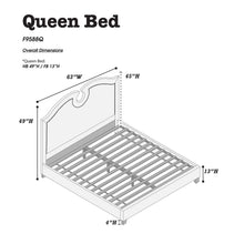 Load image into Gallery viewer, California King Size Bed With Nailhead Trim And Cut Out - Black

