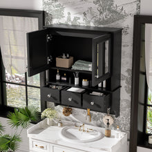 Load image into Gallery viewer, Modern Bathroom Mirror Cabinet With Drawers, Organizer Hooks, And High-Definition Mirrors
