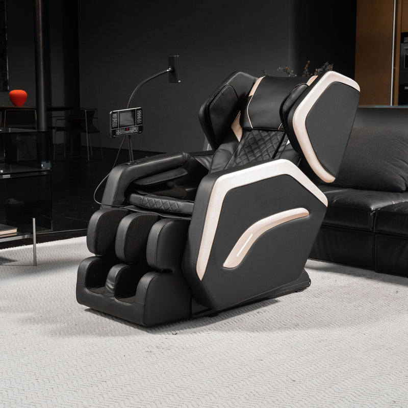 Zero Gravity Massage Chair Recliner With 10 Massage Heads And Full Body Air Pressure - Black