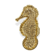 Load image into Gallery viewer, 10" Sea Horse Cast Iron Vanity Tray - Gold
