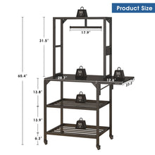 Load image into Gallery viewer, Heavy Duty 3D Printer Stand With Filament Storage Rack - Black
