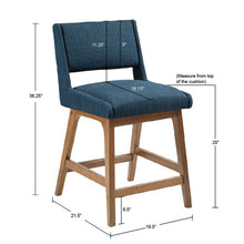 Load image into Gallery viewer, Boomerang - Dining Counter Stool Cushion - Navy
