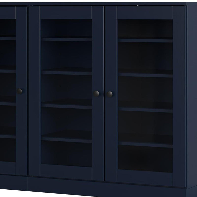 Solid Woodshoe Storage Cabinet (756027) - Navy Blue