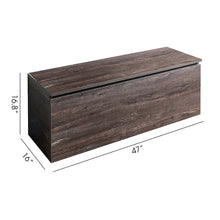 Load image into Gallery viewer, Dean - Farmhouse Storage Bench With Extra Storage 47 Inch - Gray

