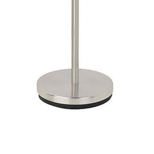 Load image into Gallery viewer, Jessa - Torchiere Floor Lamp With Soft Glass Shade - Silver
