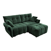 Load image into Gallery viewer, Sofa Set With Ottoman And Pillows, Textured, High Resilience Cushions
