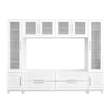 Load image into Gallery viewer, Wall Unit Modern Entertainment Center With Glass Doors
