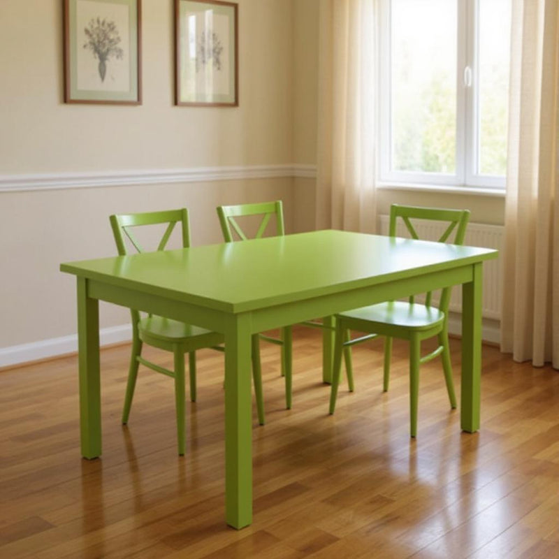 48" Solid Wood Dining Table - Chartreuse