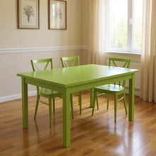 Load image into Gallery viewer, 48" Solid Wood Dining Table - Chartreuse
