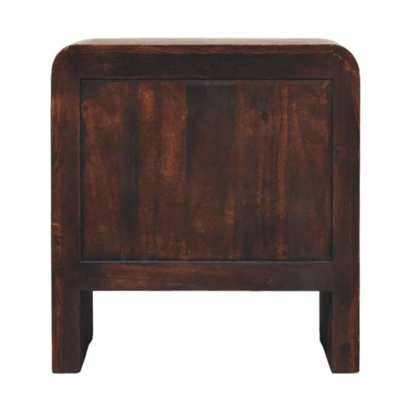 23" Wood Two Drawer Nightstand - Brown
