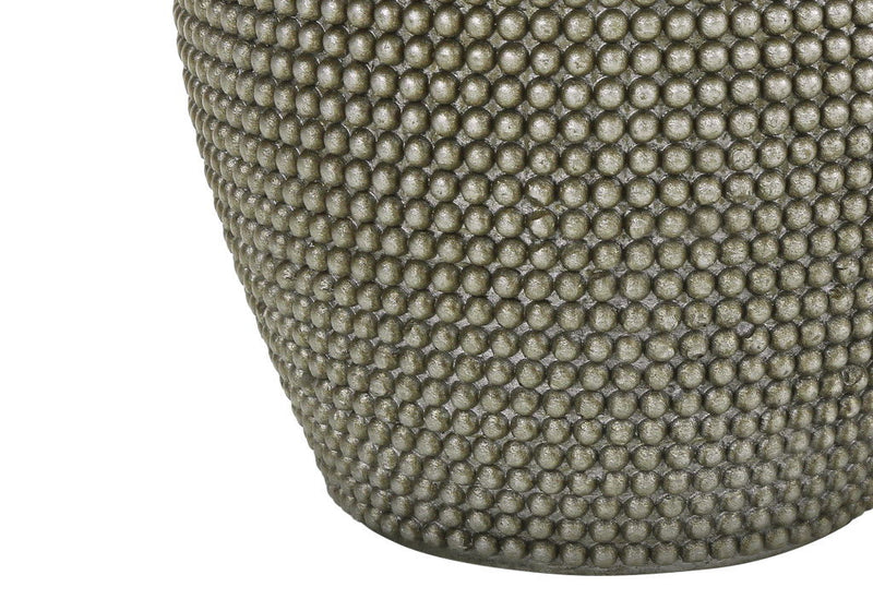 24" Round Table Lamp With Ivory Drum Shade - Gray