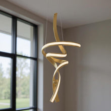 Load image into Gallery viewer, 2 Light Metal LED Dimmable Chandelier - Gold
