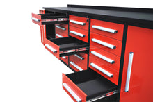 Load image into Gallery viewer, Storage Cabinet With Work Bench (15 Drawers And 2 Cabinets)
