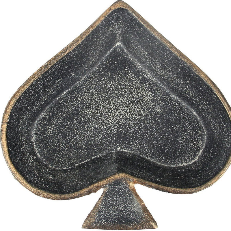 6" Novelty Cast Iron Handmade Vanity Tray - Black