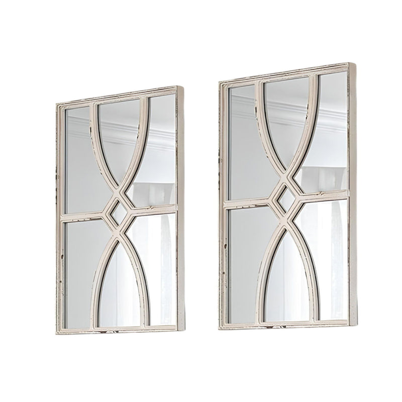 Framed Accent Mirror (Set of 2) - White