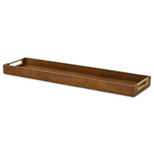 Load image into Gallery viewer, 32" Solid Wood Handmade Vanity Tray With Handles - Brown

