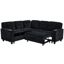 Load image into Gallery viewer, L-Shaped Sofa With Pull Out Sofa Bed With USB

