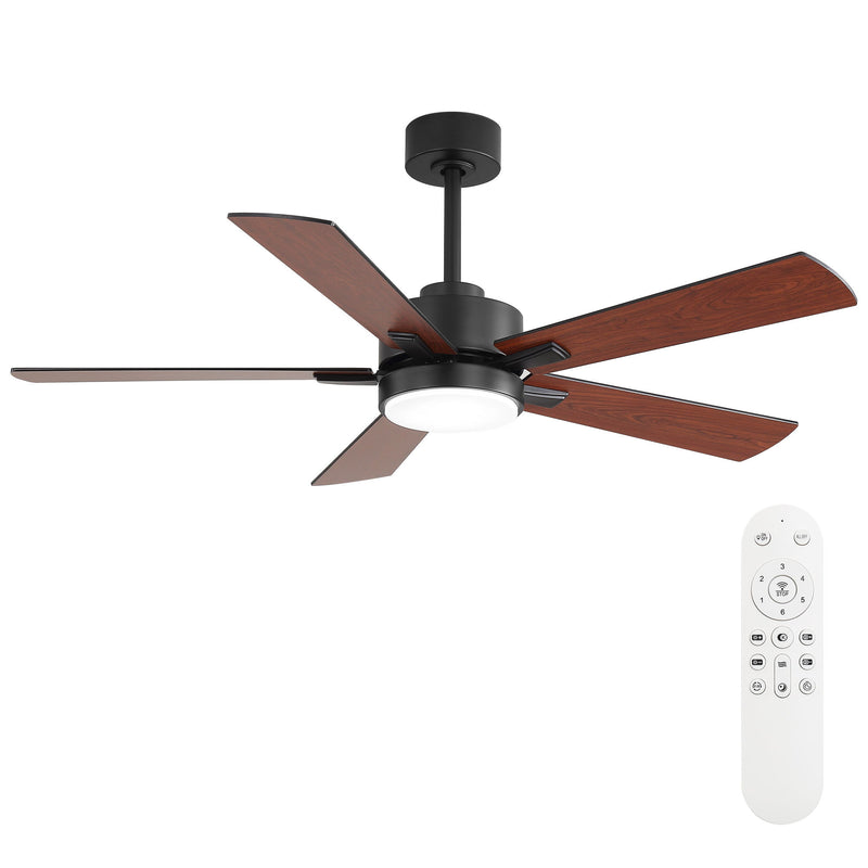Reversible DC Motor Ceiling Fan With Dimmable LED Light For Living Room