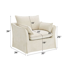 Load image into Gallery viewer, Shane - Chair With 2 Pillows - Beige
