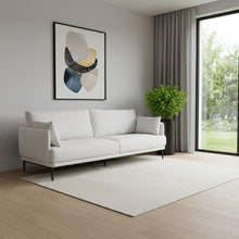 Load image into Gallery viewer, Modern Fabric Loveseat - White / Black
