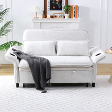 Load image into Gallery viewer, Modern Fabric Multi-Functional Sofa Bed With Adjustable Armrests And Backrests
