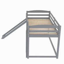 Load image into Gallery viewer, Twin over Twin Bunk Bed with Convertible Slide and Ladder , Gray(Old SKU:WF281725AAE)
