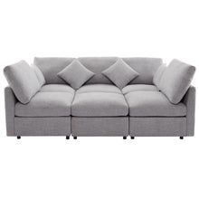 Load image into Gallery viewer, Sectional Sofa Modular U-Shaped With Ottoman &amp; USB Ports
