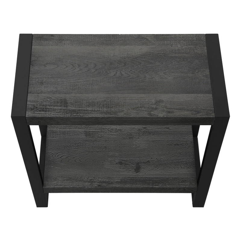 Manufactured Wood End Table With Shelf - Black