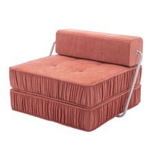 Load image into Gallery viewer, Folding Sofa With Removable Back Cushion, Convertible Futon Sleeper Chair
