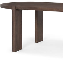 Load image into Gallery viewer, 91" Brown Solid Wood Oval Dining Table
