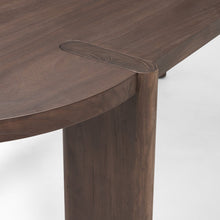 Load image into Gallery viewer, 91" Brown Solid Wood Oval Dining Table
