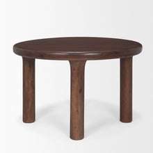 Load image into Gallery viewer, 48" Brown Solid Wood Round Top Dining Table
