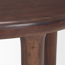 Load image into Gallery viewer, 48" Brown Solid Wood Round Top Dining Table
