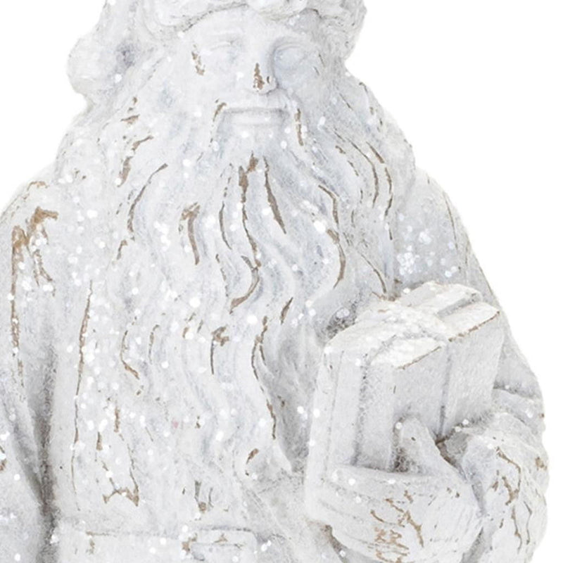Poly Christmas Santa Figurine (Set of 2) - White