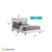 Load image into Gallery viewer, Upholstered Nailhead Trim Chic Bed
