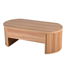 Load image into Gallery viewer, Lift Top Coffee Table With Hidden Compartment, Modern Oval Lift Tabletop For Home Living Room
