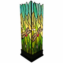 Load image into Gallery viewer, Table Lamp With Green And Black Shade - Dark Brown
