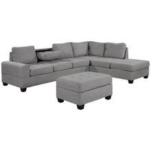 Load image into Gallery viewer, Orisfur. Modern Sectional Sofa with Reversible Chaise, L Shaped  Couch Set with Storage Ottoman and Two Cup Holders for Living Room
