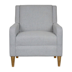 Upholstered Accent Armchair - Light Gray