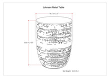 Load image into Gallery viewer, Johnsen - Handcrafted Large Metal Accent Table
