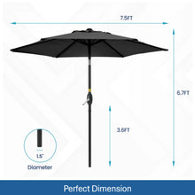 Load image into Gallery viewer, Umbrella With Crank Lift &amp; Tilt, UV-Resistant Canopy For Patio
