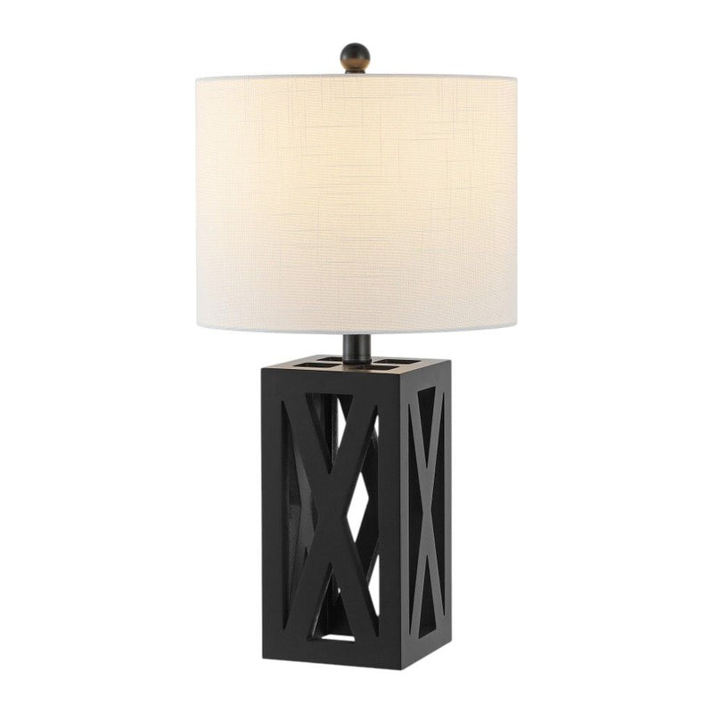 Table Lamps LED With Drum Shades (Set of 2) - Black