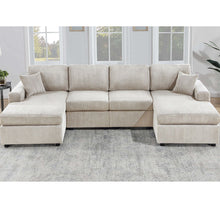 Load image into Gallery viewer, Modern Design Sectional Set With Right And Left Arm Chaise
