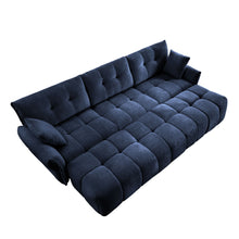 Load image into Gallery viewer, Sofa Set With Ottoman And Pillows, Textured, High Resilience Cushions
