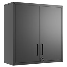 Load image into Gallery viewer, Metal Wall Mounted Tool Storage Cabinet With 2 Locking Doors, Adjustable Shelf, And Drawer
