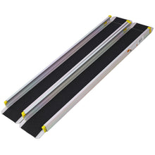Load image into Gallery viewer, Premium Adjustable Telescoping Wheelchair Track Ramps Aluminium - Silver
