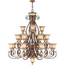 Load image into Gallery viewer, 56" Multi Light Metal Dimmable Chandelier With Shades - Bronze
